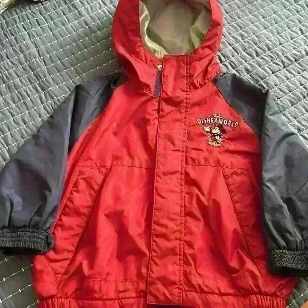 Walt Disney world children’s jacket, Size XXS, Red and Navy - Picture 3 of 3
